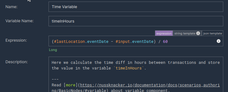 Example of a SpEL expression performing time calculations